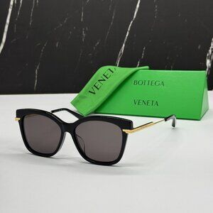 NEW BOTTEGA VENETA BV1296SA 001 SUNGLASSES BLACK WOMEN EYEWEAR